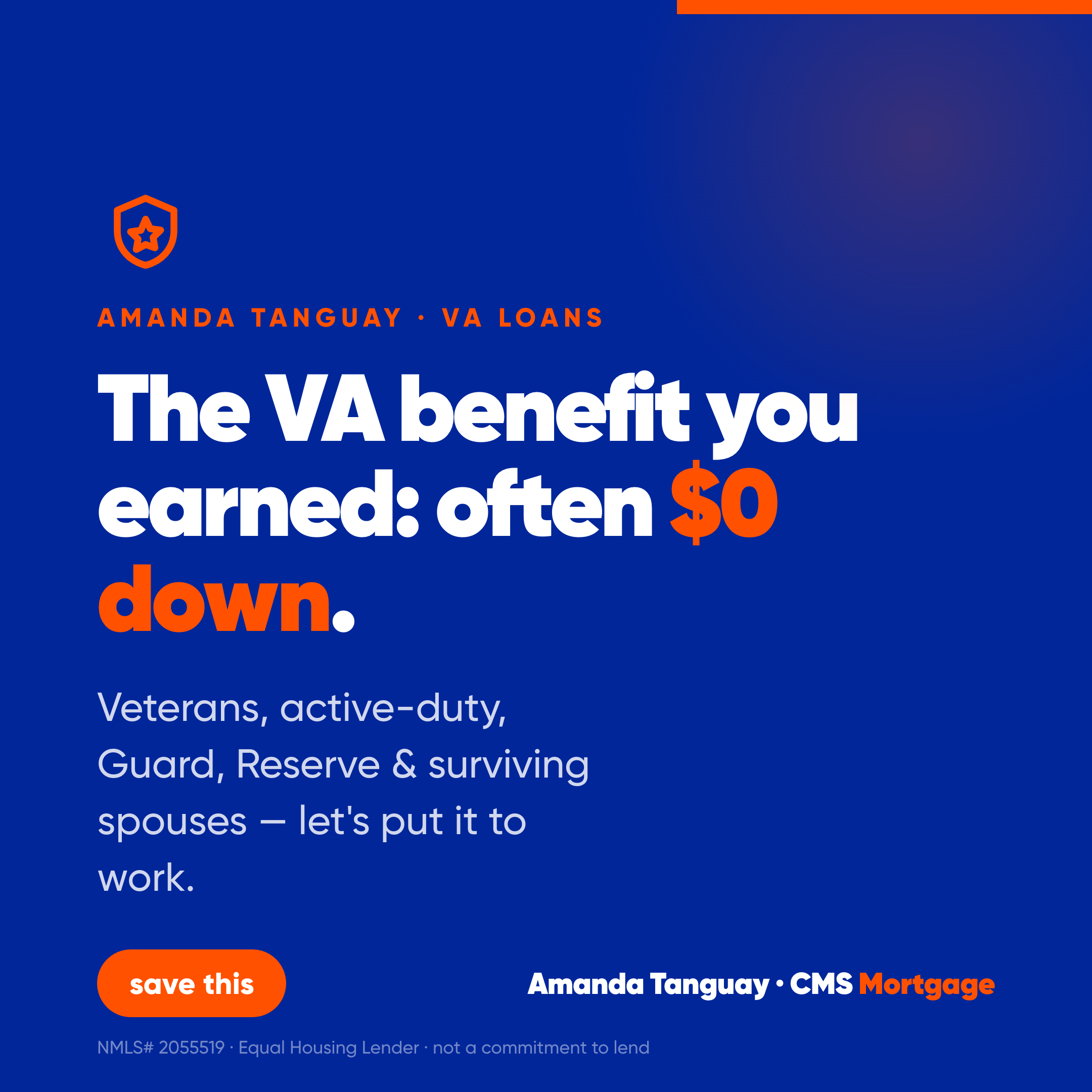 VA loans — your benefit, earned graphic