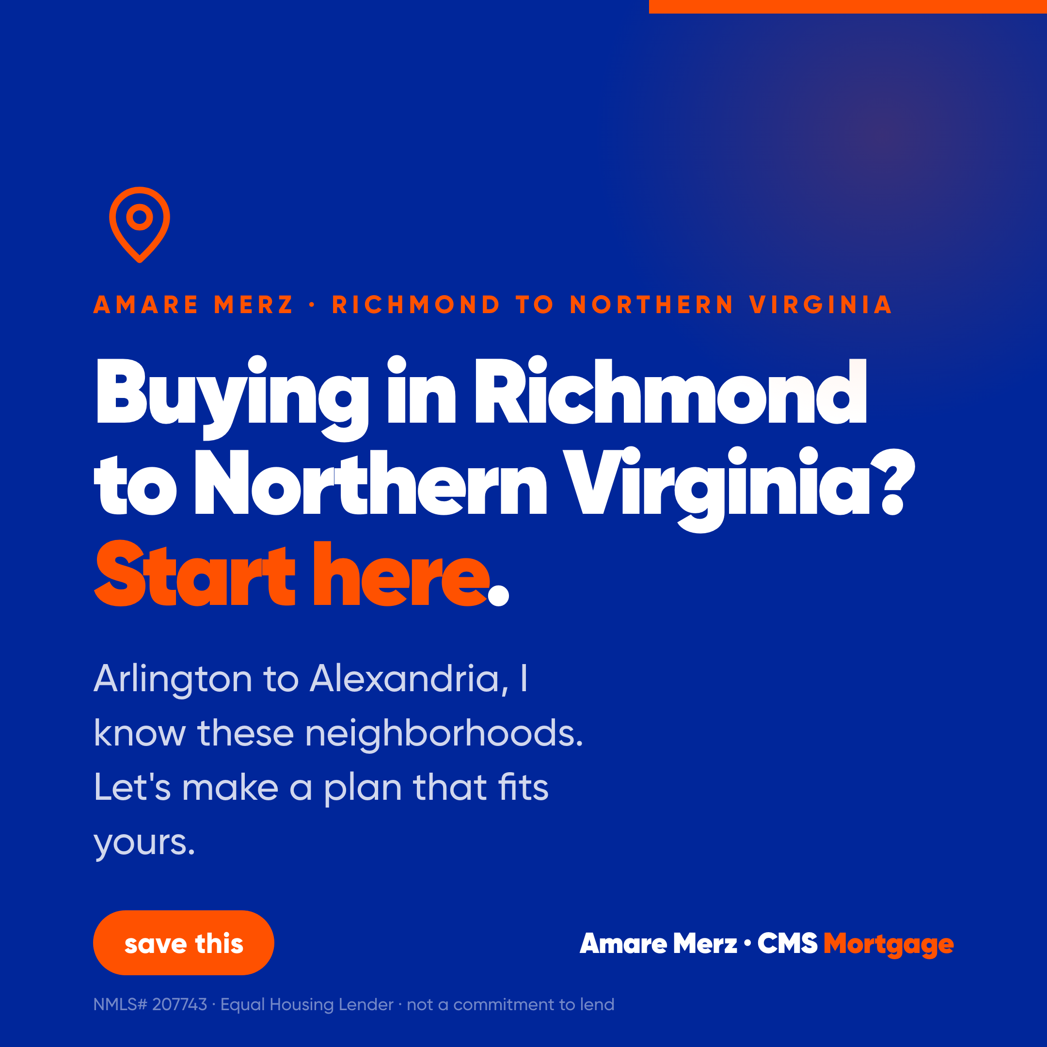 Richmond to Northern Virginia — make home possible graphic
