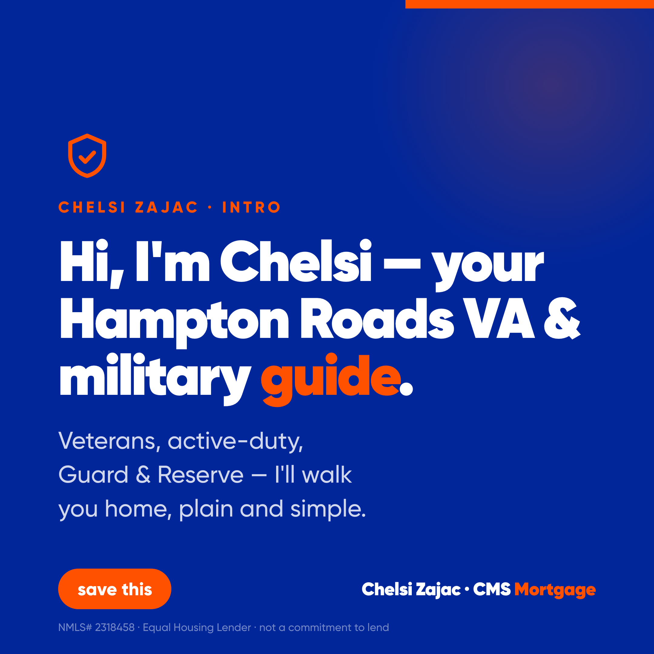Hi, I'm Chelsi — reintroduce graphic