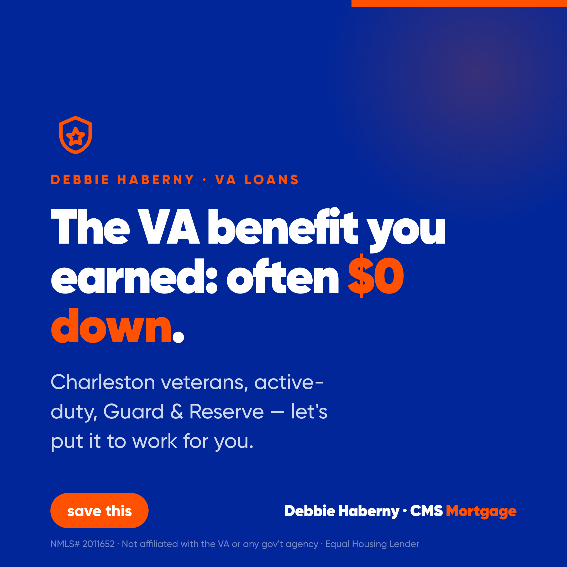 The VA benefit you earned: often $0 down