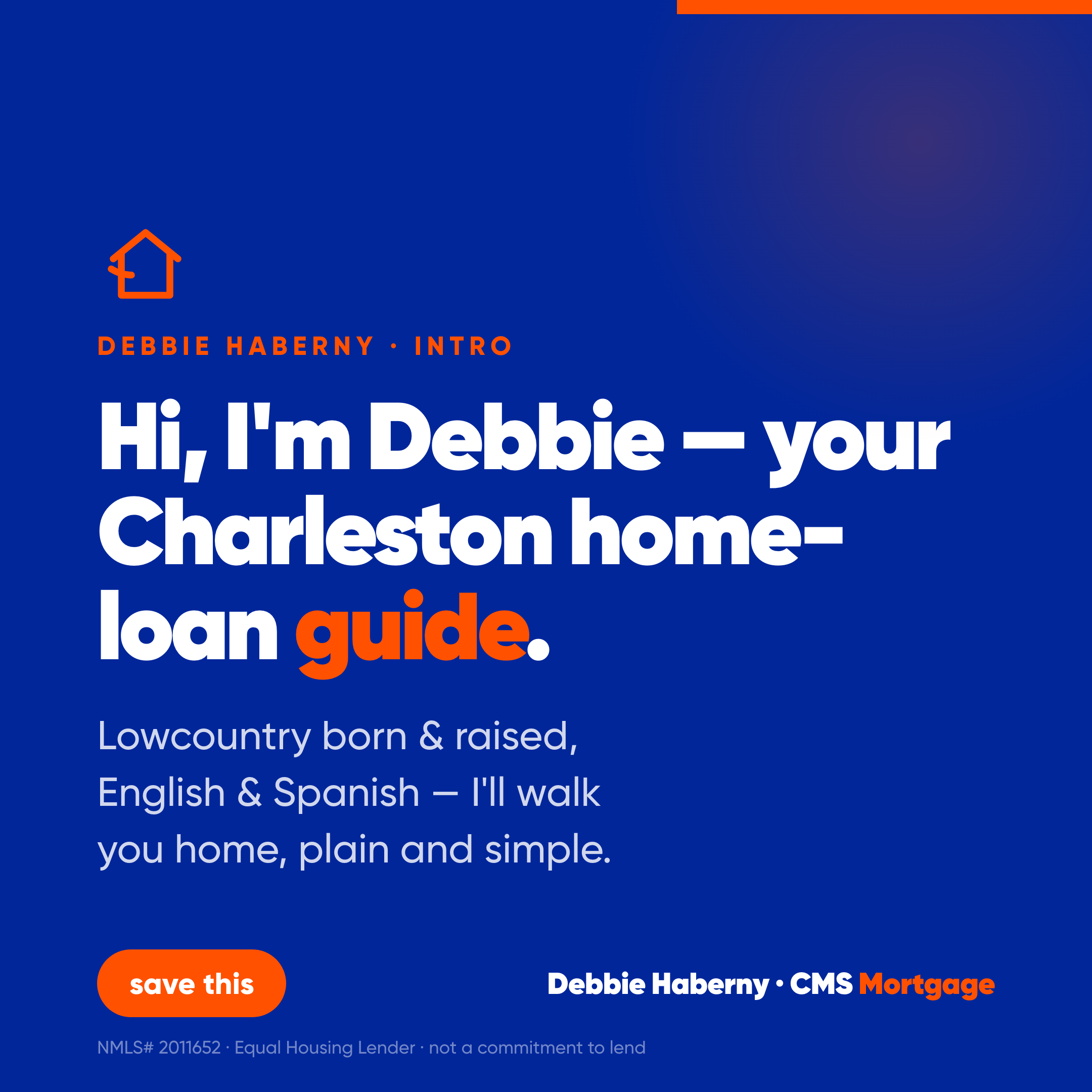 Hi, I'm Debbie — reintroduce graphic