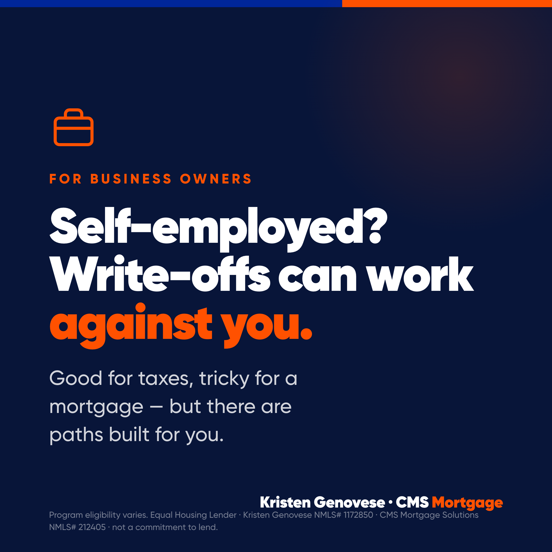 Self-employed write-offs can work against you