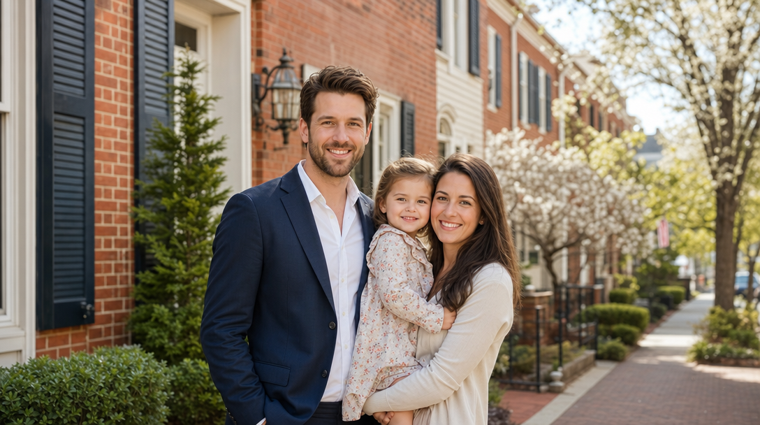 Central Virginia home at golden hour — brand hero