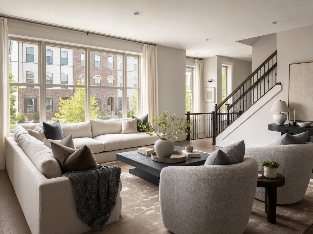 Cozy first-home interior