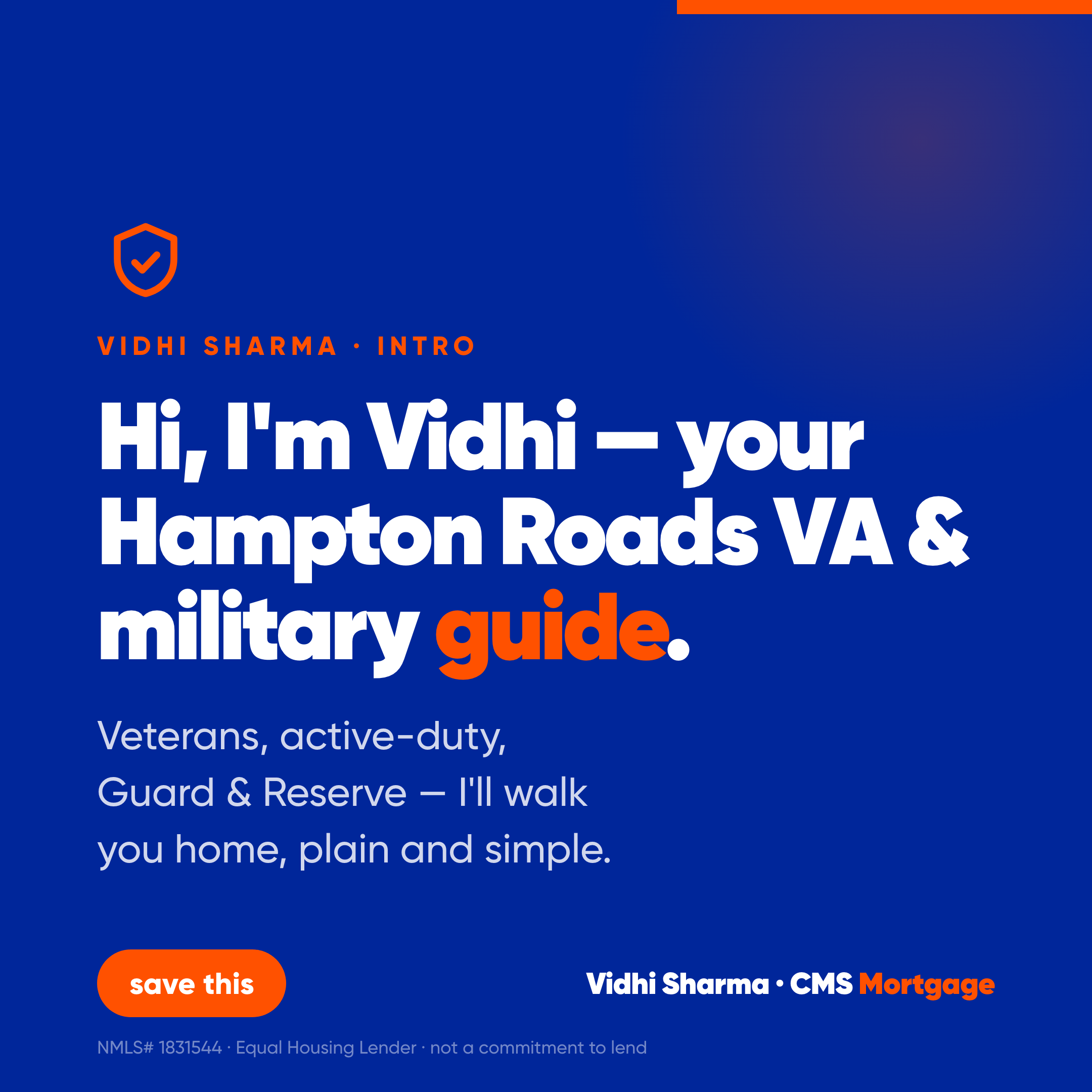Hi, I'm Vidhi — reintroduce graphic